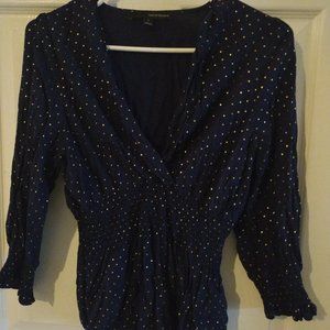 Shirt top cinched waist